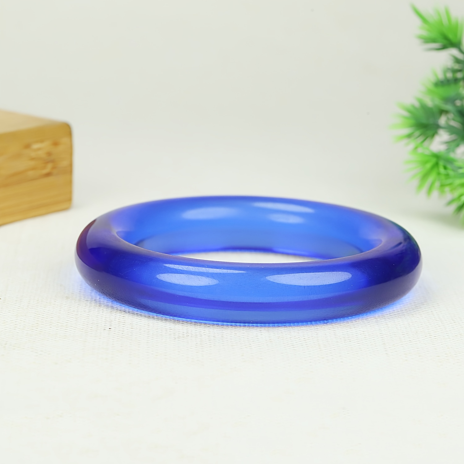 Unisex Ice Blue Natural Stone Bracelet, Popular Gift